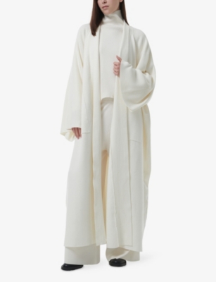 LEEM: Ribbed Relaxed-Fit Knitted Bisht