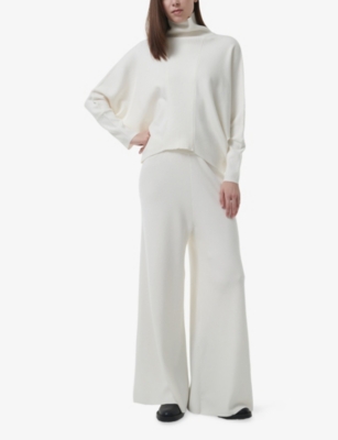 LEEM: Ribbed High-Neck Knitted Jumper