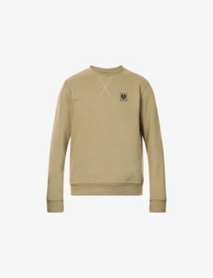 BELSTAFF: Pocket-Logo Crewneck Cotton-Jersey Sweatshirt