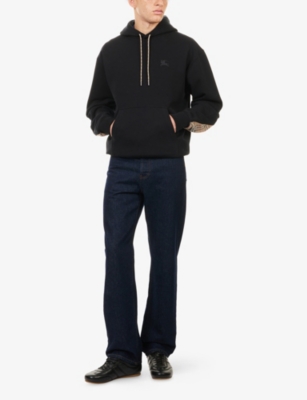 BURBERRY: Reilly Check Cotton Hoodie