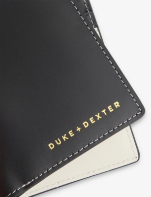 Duke & Dexter Mens  Dean Cherry Leather Wallet In Multi