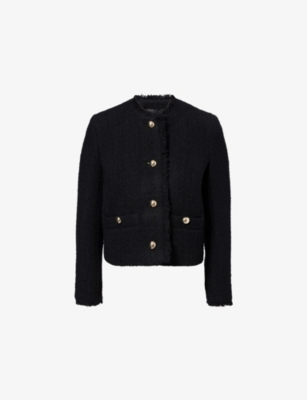 WEEKEND MAX MARA: Dagami Cropped Wool-Blend Jacket