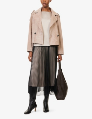 WEEKEND MAX MARA: Zona Round-Neck Woven Top