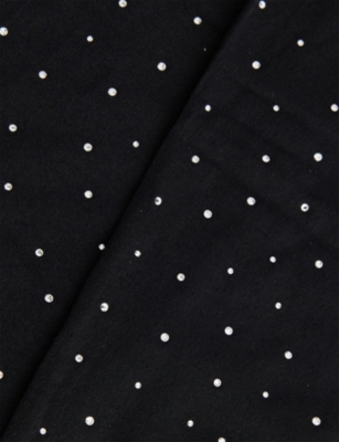 Heist Studios Womens Black The Swarovski Crystal Semi-opaque 35 Denier Tights In Black