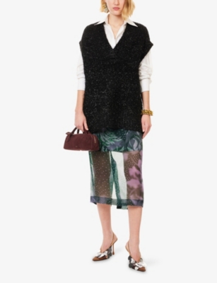 DRIES VAN NOTEN: Trea Sleeveless Wool-Blend Knit Jumper