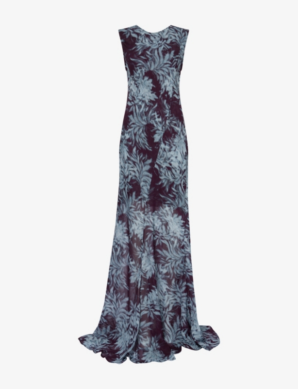 Devona Sleeveless Silk Maxi Dress