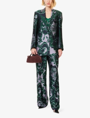 DRIES VAN NOTEN: Bastis Single-Breasted Jacquard Woven Jacket