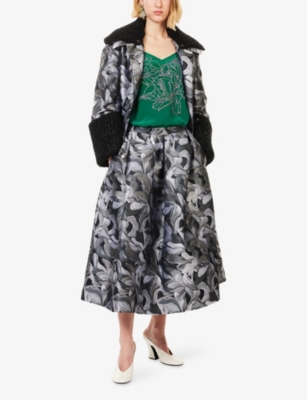 DRIES VAN NOTEN: Vondas Floral Jacquard Woven Jacket