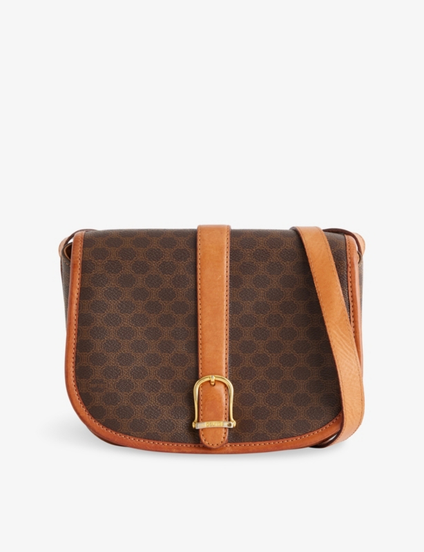 Pre-Loved Celine Macadam Coated Canvas Crossbody