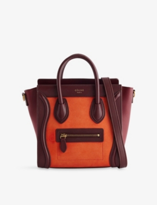 RESELFRIDGES: Pre-loved Celine Bicolour Luggage Leather Tote Bag
