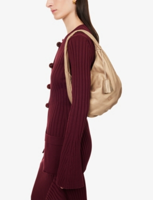 RESELFRIDGES: Pre-Loved Loewe Anagram Nappa Tassel Leather Hobo Bag