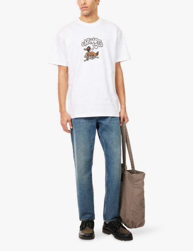 Duck Graphic-Print Short-Sleeve Cotton T-Shirt