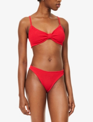 Hunza G Womens Red Alicia Bikini Set In Red