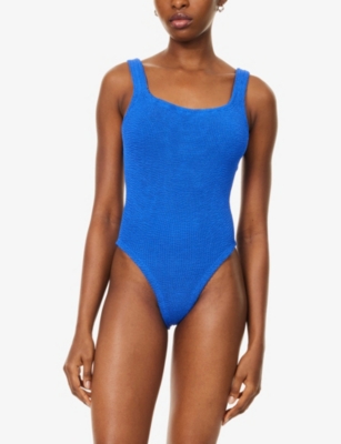 HUNZA G: Square Neck Swimsuit