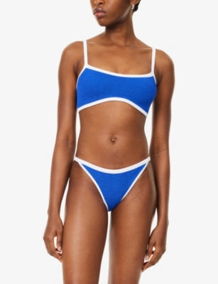 Hunza G Womens  Tyler Bikini Set In Blue
