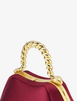 BVLGARI: Geraldine Guyot x Bvlgari Serpentine Mini Satin Top Handle Bag