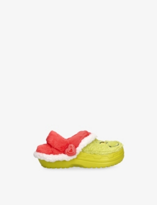 CROCS: Kids' The Grinch Lined Rubber Clogs
