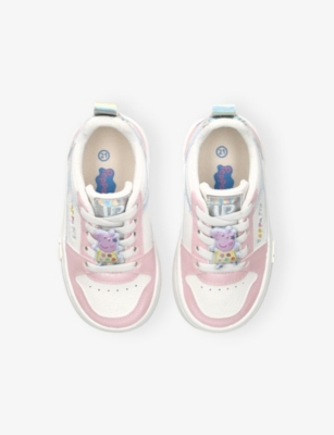 GROUND UP: Kids' Peppa Pig Cloud Rainbow Leather Trainers