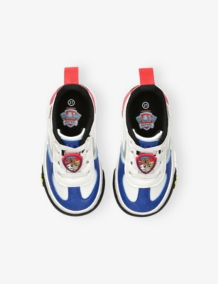 GROUND UP: Kids' Paw Patrol Court Leather Trainers