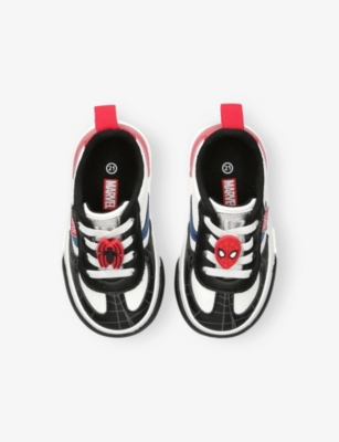 GROUND UP: Kids' Marvel Leather Trainers