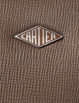 Cartier Womens Pepper Grey Losange Leather Shoulder Bag In Brown