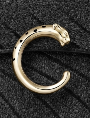 CARTIER: Panthère C de Cartier Leather Top-Handle Bag