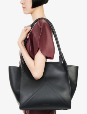 Victoria Beckham Womens Black Victoria Soft Leather Tote Bag In Black
