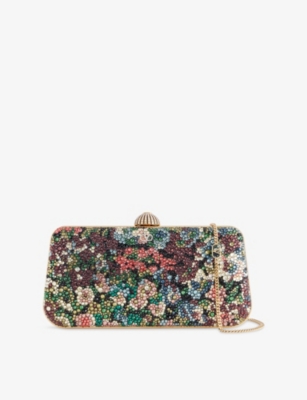 Womens Valentino Garavani Carry Secrets Rhinestone-Embellished Minaudiere Clutch