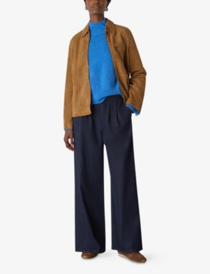 WHISTLES: Ribbed Funnel-Neck Wool Jumper