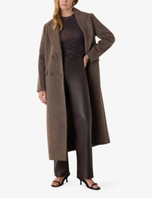 WHISTLES: Spotted Animal-Print Stretch-Mesh Top