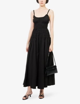 Dissh Womens Black Toby Cotton Midi Dress In Black