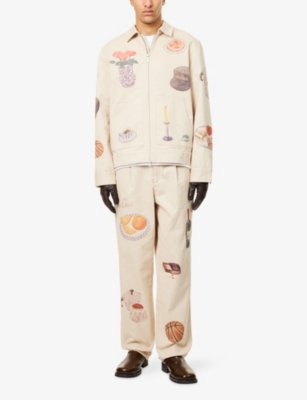 LES DEUX: Robert Aop Printed Cotton Jacket