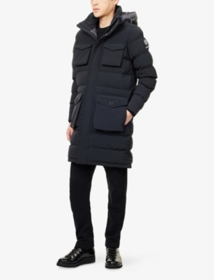 SANDBANKS: Branksome Hooded Long Puffer Coat