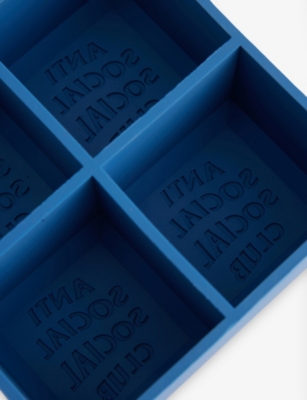 Anti Social Social Club Mind Games Silicone Ice Tray Blue In Blue