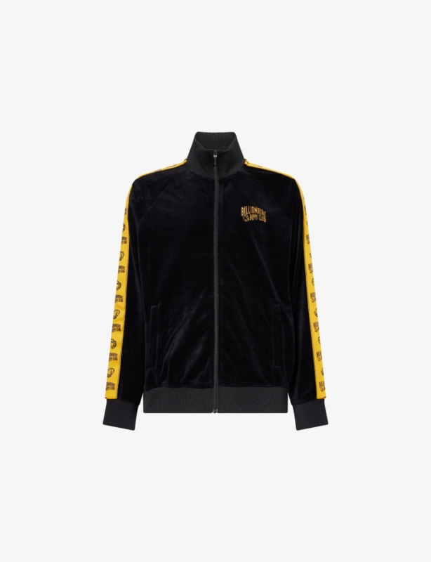 Logo-Printed Trim Regular-Fit Velour Tracksuit Top