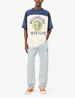 BILLIONAIRE BOYS CLUB: World College Graphic-Print  Short-Sleeve Mesh T-Shirt