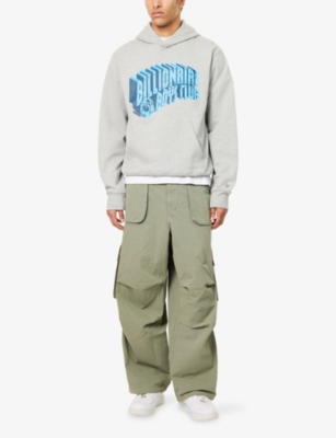 BILLIONAIRE BOYS CLUB: 3D Arch Popover Relaxed-Fit Cotton-Jersey Hoodie