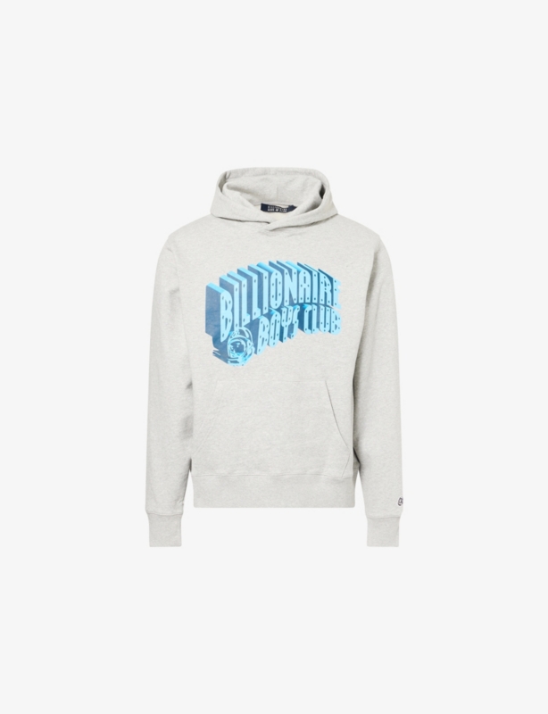 3D Arch Popover Relaxed-Fit Cotton-Jersey Hoodie