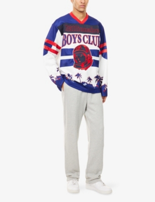 BILLIONAIRE BOYS CLUB: Stadium Embroidered Graphic-Print Woven Hockey Top