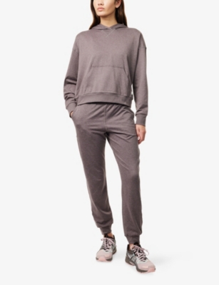 Vuori Womens Huckleberry Heather Halo Modern Regular-fit Stretch-woven Hoodie Xs In Gray