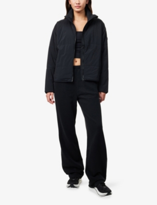 Vuori Womens Sedona Straight-leg Cotton-blend Jogging Bottoms Black Xl In Black