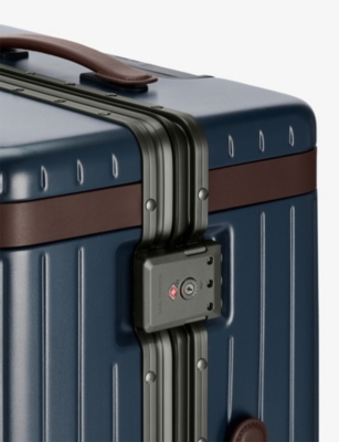 Carl Friedrik The Check-in 4-wheel Suitcase 68cm In Blue