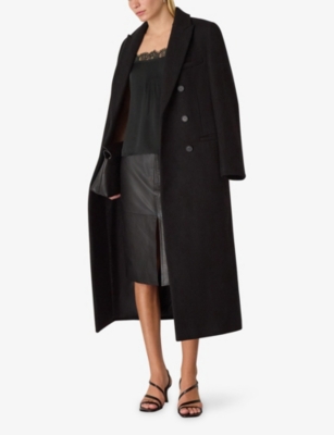 WHISTLES: Lace-Trim Crepe Cami Top