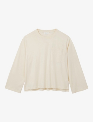 The White Company: Pocket-Detail Relaxed-Fit Cotton-Jersey Top