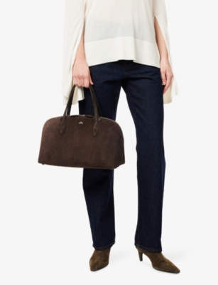 Totême Womens Brown Day Medium Suede Tote Bag In Brown