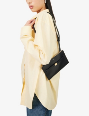Totême Womens Toteme Belted Leather Cross Body Bag In Black