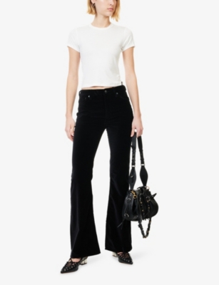 Rag & Bone Womens White Luca Baby Tee Modal-jersey Top In White