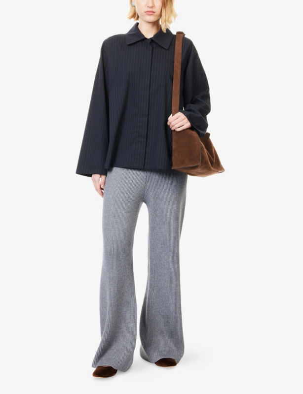 Bethanie Wide-Leg Knitted Trousers