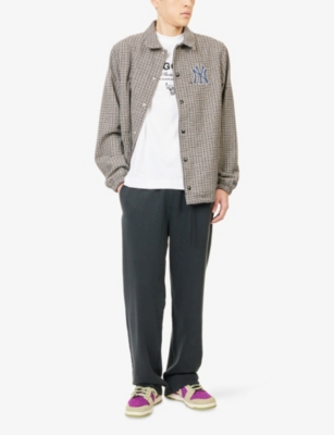 NEW ERA: Washed Straight-Leg Cotton-Jersey Jogging Bottoms