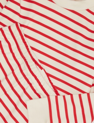 Sleepy Doe Classic Stripe-print Cotton Pyjamas 1-13 Years Red & Oatmeal Breton